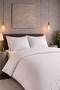 Luxury Striped Double Satin Duvet Cover Set |   Silky Soft Texture |   Stylish & Minimalist Design - 2