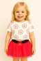 Summer Baby Girl Set with Mini Tulle Skirt 100% Cotton T-Shirt