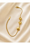 Anti-Tarnish Steel Gold Women's Heart Bracelet - 2