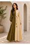 - Olive Dual Tone Maxi Dress - 2