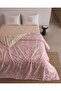 Alard King Size 100% Cotton Ranforce Printed Bed Sheet and Duvet Cover Set - Coral - 2