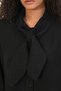 Women's Black Suit with Scarf Detail - 3