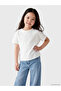 Esvab • Modern & Distinctive Zero Roba Collar Embroidered Girls' T-Shirt - 2
