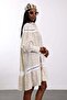 Beige Country Linen Dress - 5