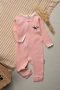 100% Cotton Baby Girl 3-Piece Jumpsuit Set Without Booties, Cow Pattern - 3