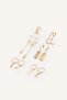 Women's Gold Color 6-Piece Earring Set H7449Axns - 2