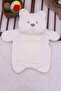 Welsoft Baby Diaper Set with Teddy Bear Embroidery and Pillows - Cream - 3