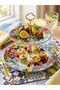 Italy Garden Porcelain 2-Tier Cake Cookie Stand 27 Cm/19 cm - 2