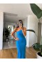 Giona Single Strap Midi Dress - Blue - 2