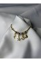 Summer & Sea Themed Gold Bracelet with Dolphin and Seashell Pearl Figures - 3