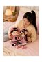 Set of 2 Cute 45CM Plush Dolls Couple with Pink Outfits, Soft Stuffed Toys for Wedding Bedroom Decor & Valentine's Day Gifts - 5
