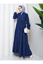 Women's Front Buttoned Modal Dress - 3