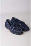 Seç 7513 Genuine Leather Casual Women's Shoes Navy Blue Suede