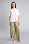 100% Cotton Regular Fit Shirt with Collar Flounce and Lace Short Sleeve Shirt H1412Ax26Sm - 2