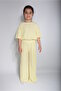 Girls' Yellow Turquoise Fabric Soft Oversize Loose Set - 7