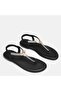 Large size women's thong sandals 41-42-43-44-black - 2