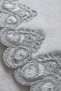 Set of 3 Silver French Lace Luxury Bath Mats with Non-Slip Base, Dowry Gift Bath Mat Set Lauris - 6