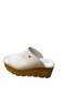 Women's Wedge Heel Cork Thick Sole Genuine Leather Slippers