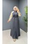 Women's Sports Dress Two Yarns Zipper Lace-Up Long Casual Design N-05414 _ Gray - 4