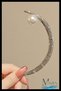 Pearl Moon Model Metal Hair Stick |   Topuz Tokası |   Embroidered Hair Accessory
