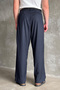 Men's Pleated Extra Baggy Fit Striped Fabric Trousers - 6
