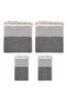 Cotton Non-Slip Wicker Woven Armless Sofa Cover (3+3+1+1) - Dark Gray
