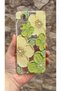 Redmi Note 12S Compatible Green Floral Pattern Transparent Shock-Absorbing Clear Case with Camera Protection - 2
