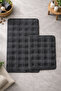 2-Piece Simirna Square Bath Mat & Toilet Set |   Soft and Non-Slip Sole - 3