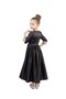 - Traditional Embroidered Maxi Dress - Cream, Black - 2Y to 5Y - 3