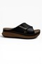 Sırma 463-50-26 Anatomical Stripe Stone Cross Band Padded Sole Women's Slippers - 2