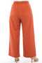 Women's Tencel Fabric Plus Size Wide Leg Pants - Red 6XL - 3