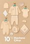Checkered 100% Cotton 10-Piece Baby Boy Hospital Discharge Set 0-3 Months