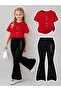 Girl's Spanish Style Leggings and T-Shirt Set