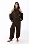 Cold-shoulder satin jumpsuit - 2