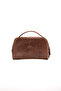 Acura Brown Genuine Leather Zippered Portfolio Handbag - 4