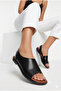 Black Women's Minimalist Sandals Stylish and Comfortable Open Toe Shoes - 3
