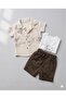 Safari Elegance Muslin 3-Piece Men's Set - 100% Cotton - 6