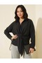Modal Fabric Shirt with Front Tie Detail - 6