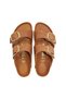 Arizona Big Buckle 1011073 Women's Slippers Brown Juststep - 3