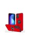 Xiaomi Poco F3 Compatible Case Elite Ring Cover - Red - 4