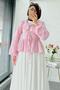 Premium Bebe Collar Wrap Muslin Blouse – Pink - 8