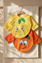 Liquid-Proof Long Sleeve Baby Bib - Set of 2 6-24 Months Lemon and Orange Patterned Blw Compatible Y - 4