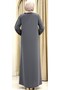 New Season Embroidered Ferace Tesettür Women's Outerwear - 7