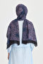 شال حرير كريب من سهر - بنفسجي - 6
