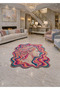 Sdt Fish Theme Patterned Modern Woven Base Decorative Carpet Mosso3499 - 3