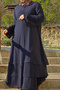 Women's Islamic Clothing Plus Size Three-Layer Lined Abaya Ferace - 6