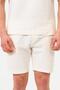 Ecru 100% Cotton Breathable Fabric Comfortable Fit Elastic Waist Men's Combed Cotton Shorts // 4002-Ecru - 3