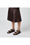 (Rosi) Double Buckle Daily Women's Sandals Brown - 6