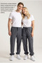 Men's Smoked Cargo Pocket Parachute Fabric Elastic Waist Loose Fit Jogger Pants - 7