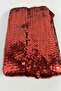 Red Glitterexa Complete Sequin Lycra Ribbon 9 cm – Flexible Sequined Stage and Costume Ribbon 1 Meter - 3